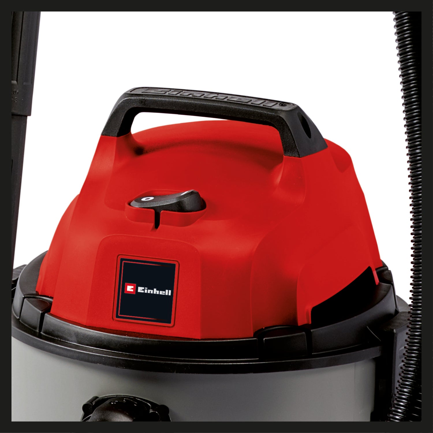 Einhell TC-VC 1815 száraz/nedves porszívó 1250 W, 180 mbar, robusztus 15 literes műanyag tartály, lefújó csatlakozó, 4 kerék, tartozéktartó, szívótömlővel, fúvókákkal és szűrőkkel együtt