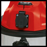 Aspirator umed/uscat Einhell TC-VC 1820 SA (1.250 W, rezervor din otel inoxidabil de 20 l, racord de suflare, suport pentru accesorii, mufa cuplaj automat, furtun de aspirare, duze + filtru