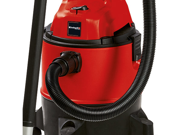 Aspirator umed/uscat Einhell TC-VC 1825 (1250 W, rezervor de 25 l, racord de suflare, incl. furtun/tub de aspirare din plastic, duze pentru covoare/pardoseli netede + crapaturi, filtru de lunga durata/din spuma