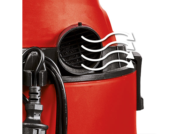 Aspirator umed/uscat Einhell TC-VC 1825 (1250 W, rezervor de 25 l, racord de suflare, incl. furtun/tub de aspirare din plastic, duze pentru covoare/pardoseli netede + crapaturi, filtru de lunga durata/din spuma
