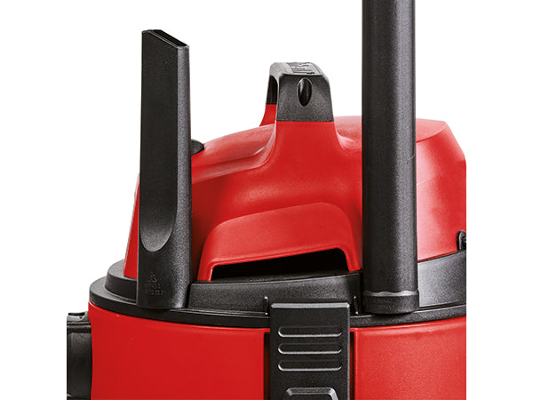 Aspirator umed/uscat Einhell TC-VC 1825 (1250 W, rezervor de 25 l, racord de suflare, incl. furtun/tub de aspirare din plastic, duze pentru covoare/pardoseli netede + crapaturi, filtru de lunga durata/din spuma