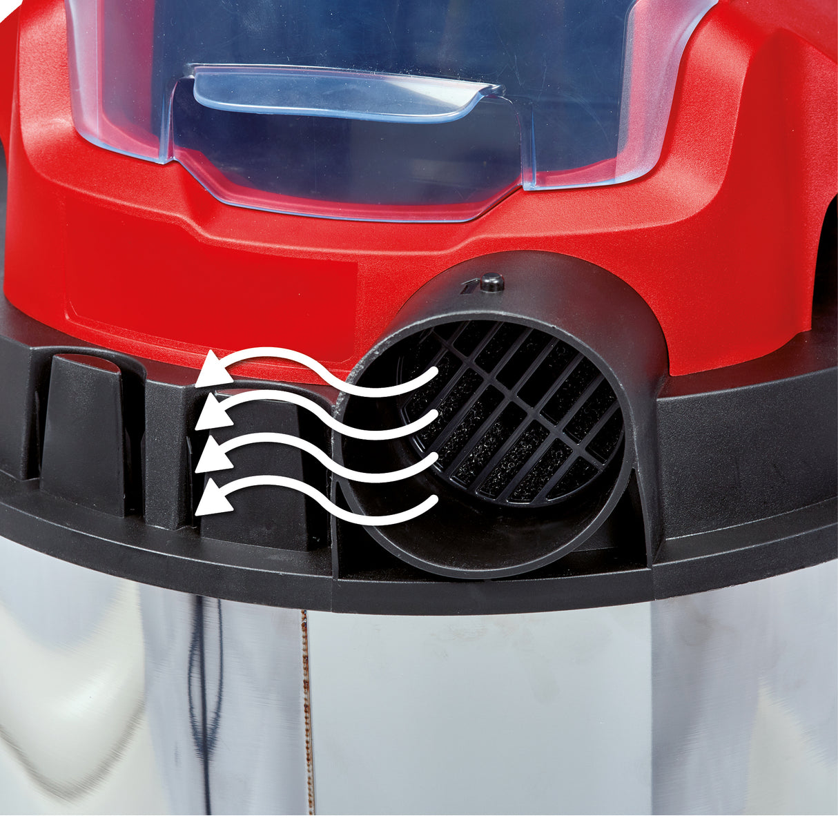 Aspirator umed/uscat pe acumulator Einhell TC-VC 18/20 Li S-Solo Power X-Change (18 V, 20 L role din otel inoxidabil, suport pentru accesorii inclusiv diverse filtre si duze, fara acumulator