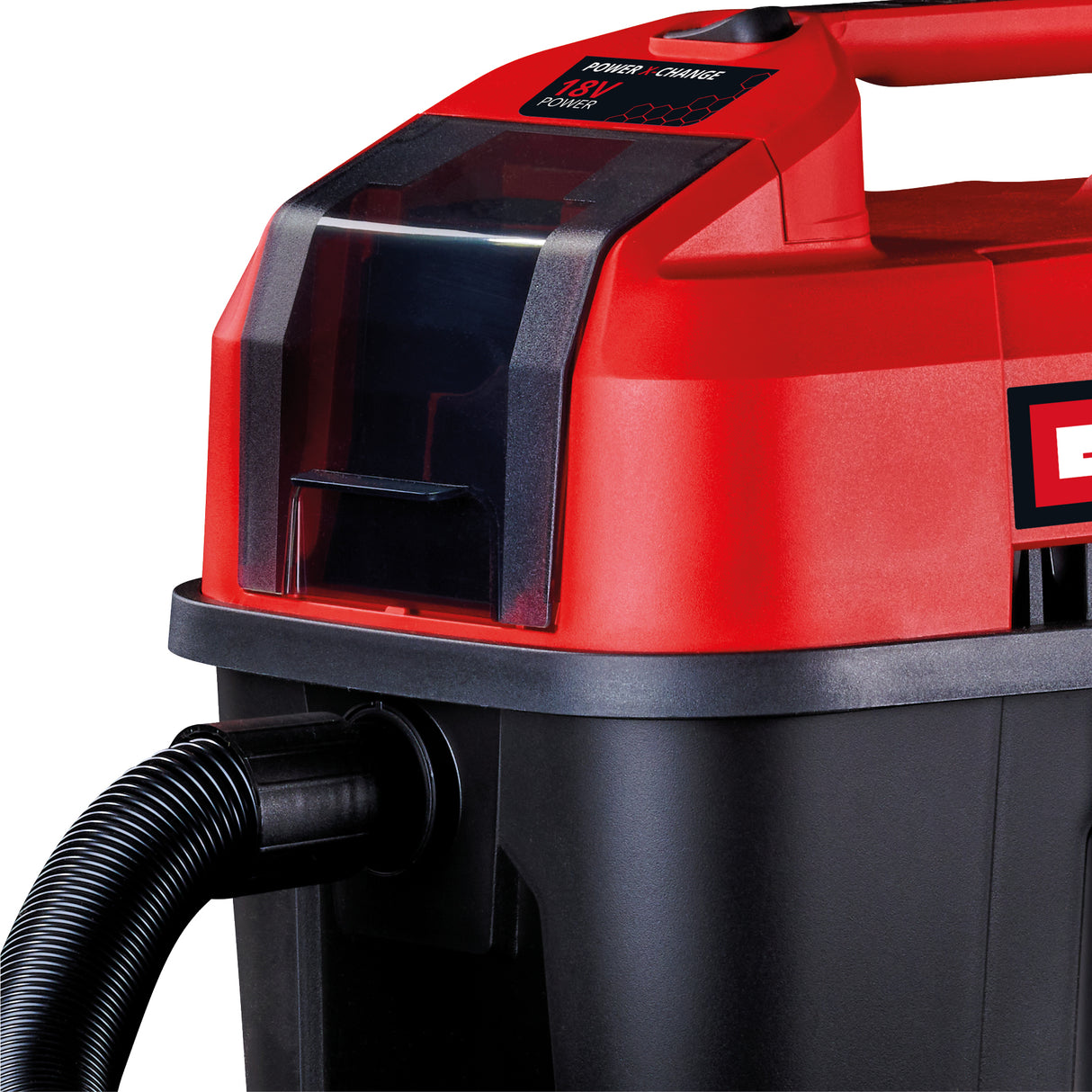 Aspirator umed/uscat pe acumulator Einhell TE-VC 18/10 Li-Solo Power X-Change 18 V, rezervor de 10 L, incl. furtun de 2 m, duza pentru spatii inguste/perie + duza pentru tapiterie/universala, fara acumulator