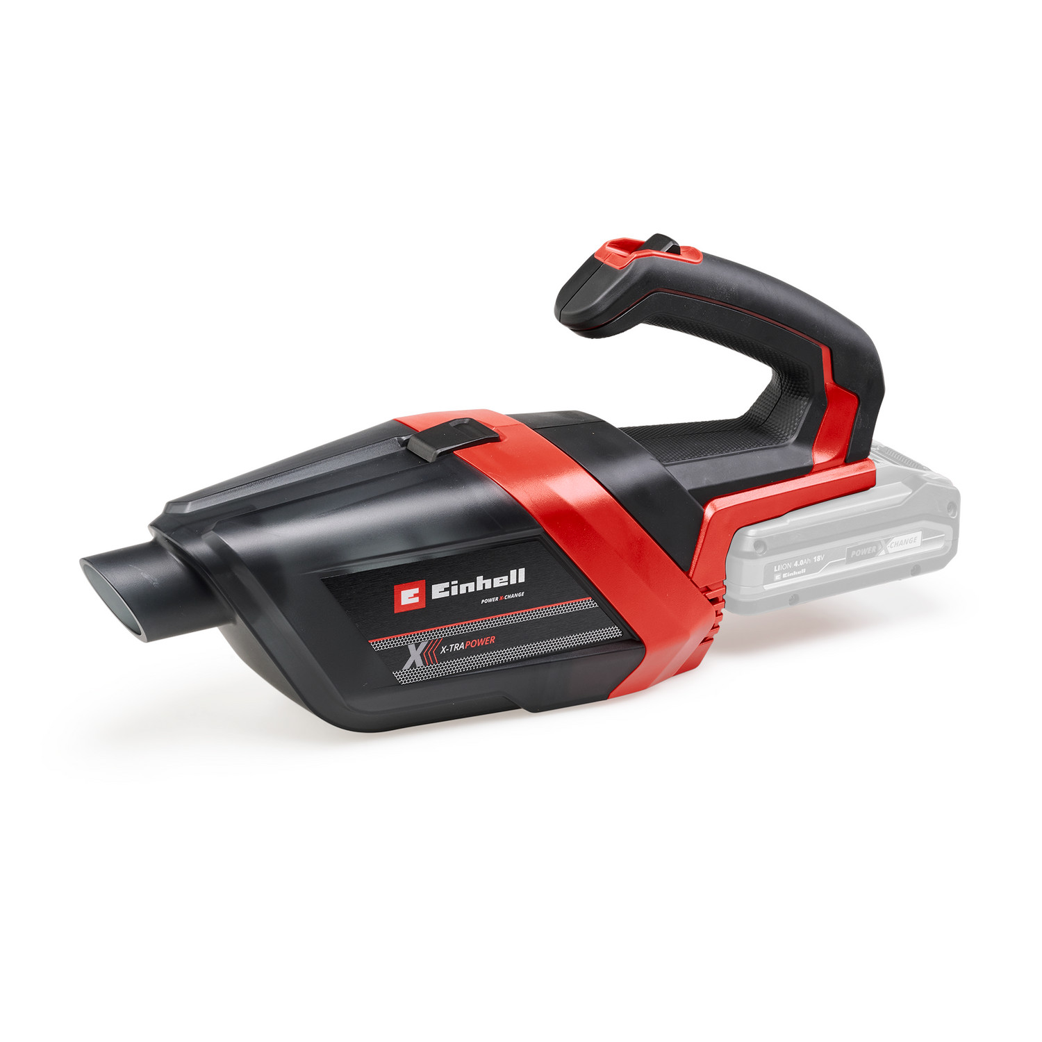 Einhell TE-HV 18/06 Li-Solo Power X-Change akkus kézi porszívó (18 V, szívóteljesítmény 72 mbar, réstisztító fejjel, kárpittisztító fejjel, padlótisztító fejjel, 0,6 l-es portartállyal, akkumulátor nélkül)