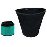 Sistem dublu de filtrare praf Original Einhell (accesoriu pentru aspiratoare umed/uscat, set filtru plisat HEPA si sac filtrare, filtreaza praful fin, protejeaza motorul, potrivit pentru alergici)