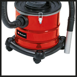 Einhell TC-AV 1720 DW hamuporszívó, 1250 W, szívóteljesítmény 175 mbar, finompor-előszűrővel, 20 literes gyűjtőtartállyal, szívótömlővel és alumínium szívócsővel