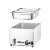 Set: Bain-marie HENDI Ranger cu robinet de scurgere + 3x GN 1/3 cu capac, HENDI, GN 1/1, 230V/1000W, 604x332x(H)242mm