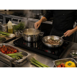 Plita dubla cu inductie Black Line, 3500W, 608x370x(H)61mm