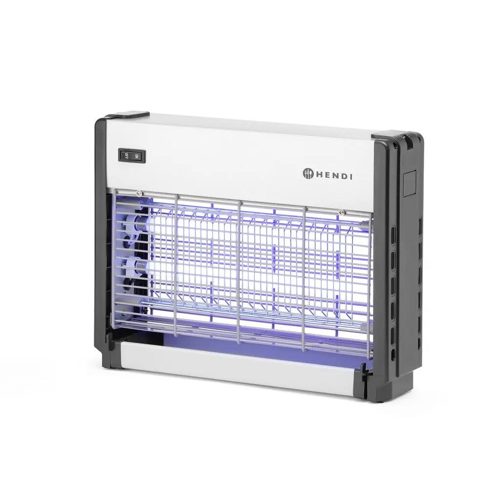 Capcana insecte cu 2 lampi 9W, voltaj mare 2000-2500V - acoperire 50 mp - Hendi - 335x90x(H)260 mm