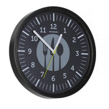 Ceas de perete HENDI, negru, ⌀356x(H)45mm