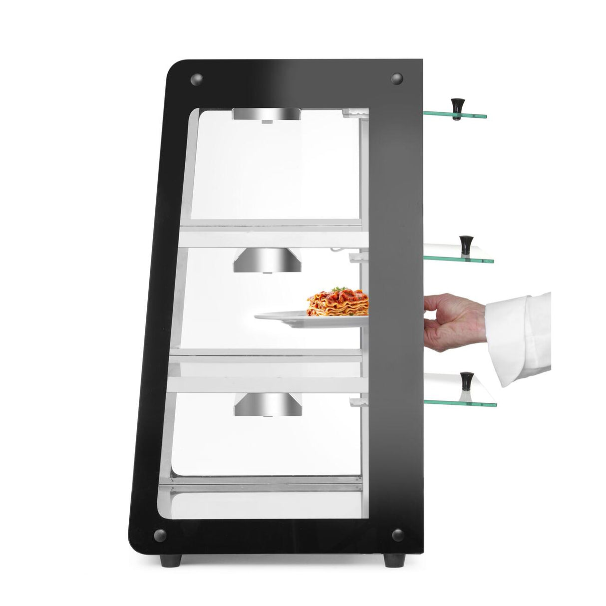 Vitrina incalzita Hendi 220-240V/500W, 472x447x(Î)775mm