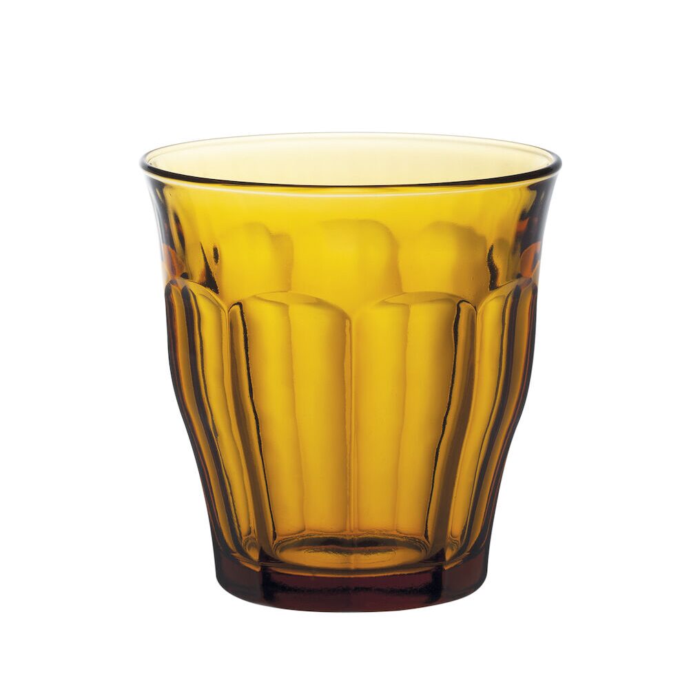 Pahar Picardie Amber din sticla, Duralex, 250 ml, set 6 buc., ø87x(H)90 mm
