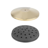 Baza pentru stalp delimitare Hendi, auriu, finisaj tip oglinda, inox, ø360x(h)65mm - STALPUL NU ESTE INCLUS