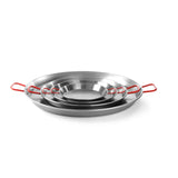 Tigaie Paella cu 2 manere ,34 cm diametru x 4 cm inaltime, din otel de inalta calitate, Hendi, , pentru echipamente pe gaz