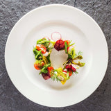 Farfurie Fine Dine, Crema 200 mm