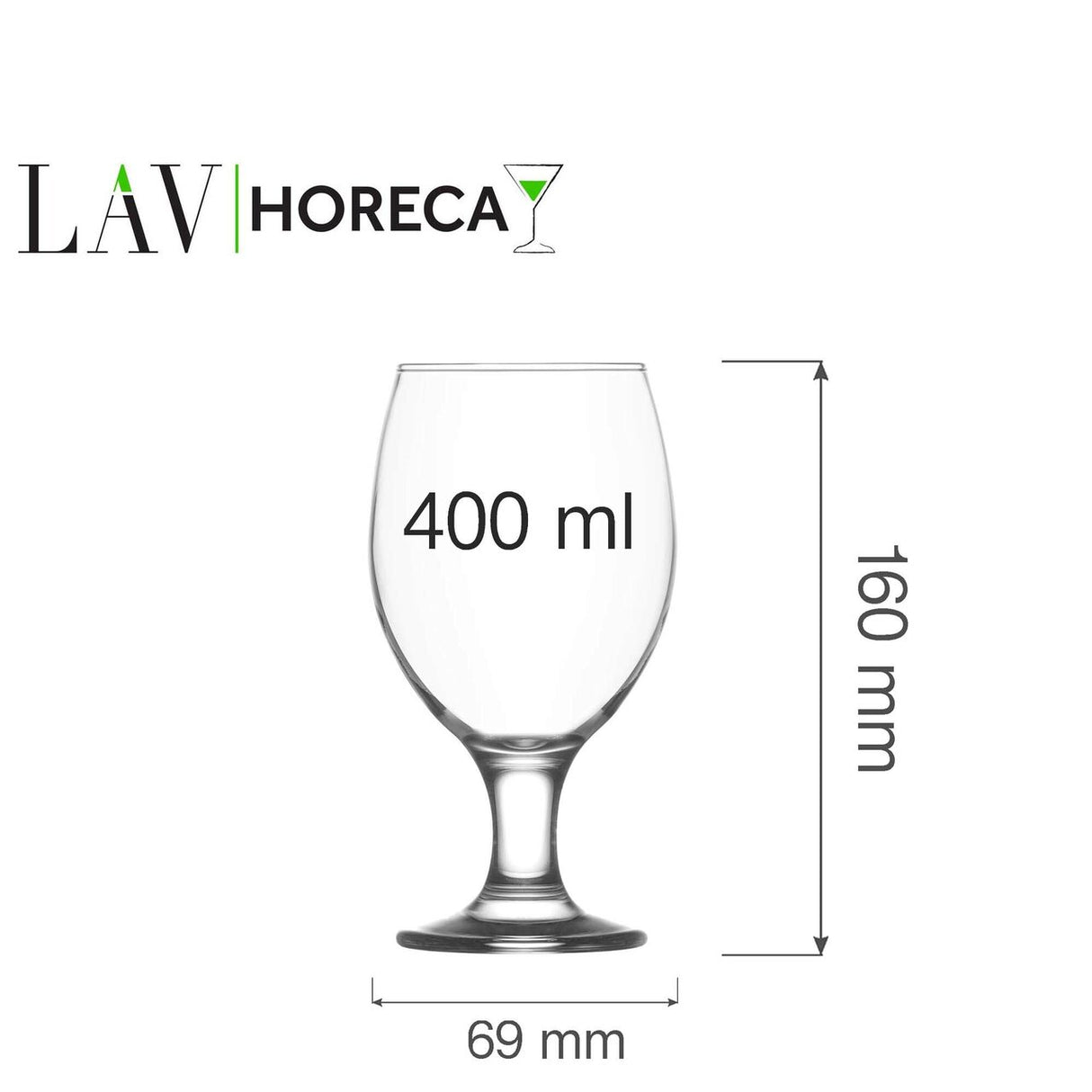 Pahar de bere Sofia, 400 ml, LAV