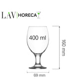Pahar de bere Sofia, 400 ml, LAV