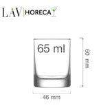 Pahar de shot Rotterdam, 65ml, LAV