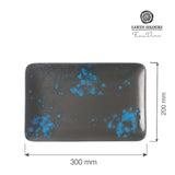 Platou dreptunghiular Flora 300x200 mm