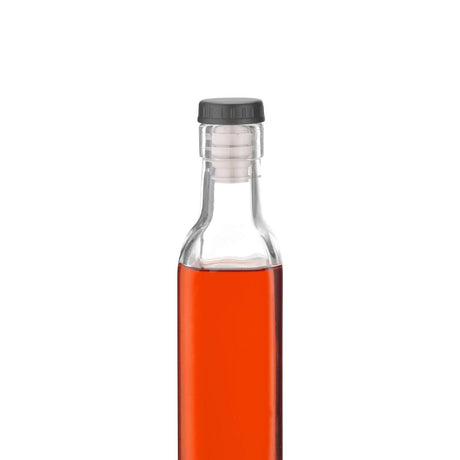 Dop cu capac negru, set de 6 buc.