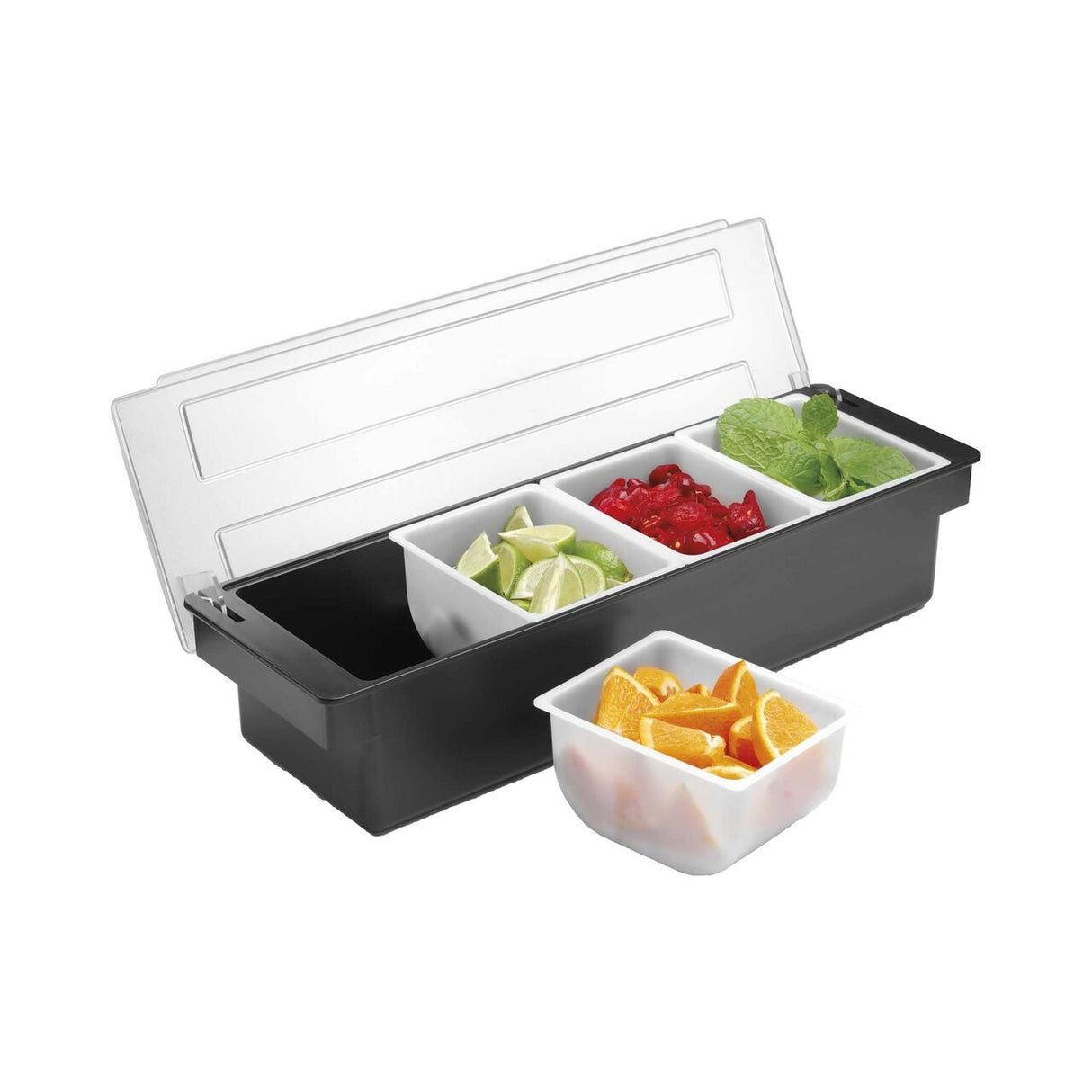 Cutie ingrediente cu 4 compartimente, Bar , 480x150x(H)100mm