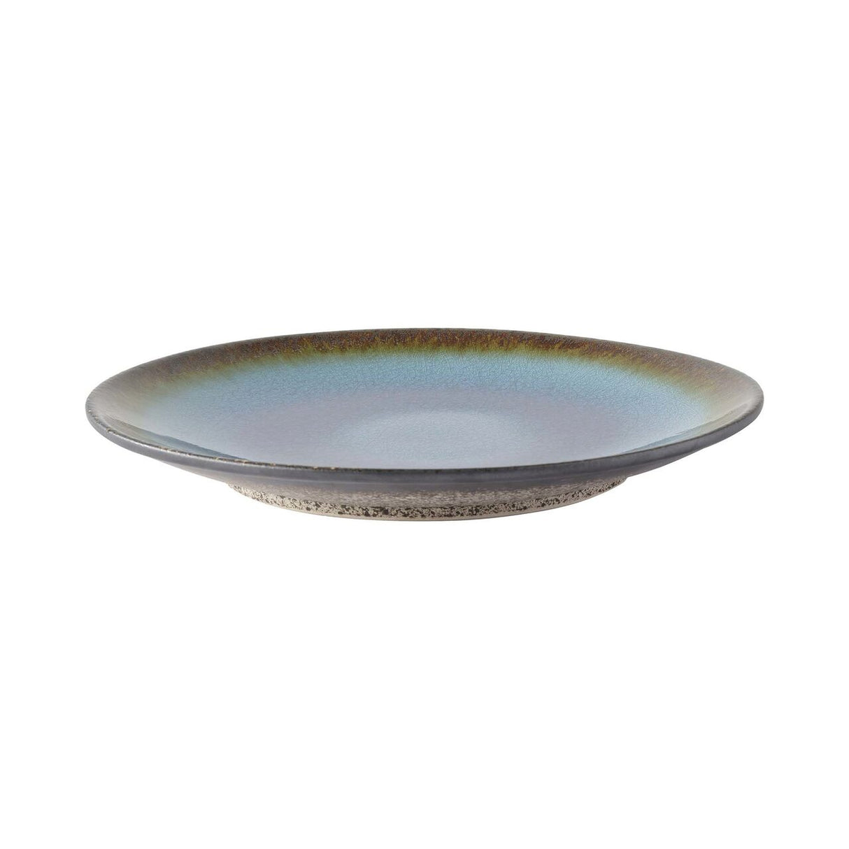 Farfurie Fine Dine, colectia Lazur, diametru 207 mm, portelan decorat manual
