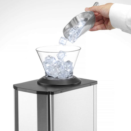 Zdrobitor electric gheata, pana la 12 kg/ora, corp inox, 80W, Hendi, 17x26x(H)46 cm