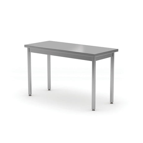 Masa de lucru centrala fara raft, HENDI, Kitchen Line, 800x600x(H)850mm