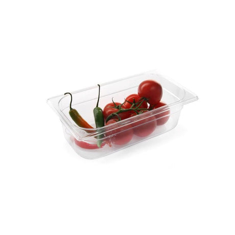 Tava Hendi Gastronorm GN 1/3 150 mm 5.7 litri, policarbonat transparent