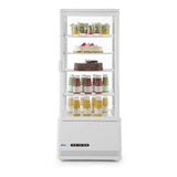 Vitrina frigorifica de prezentare 98 L alba - 452x406x(H)1116 mm