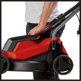 Masina de tuns iarba/gazon electrica Einhell GC-EM 1000/32 (1000W, latime de taiere de 32 cm, pana la 300 m², cos de colectare a ierbii de 30 l, inaltime de taiere de 30–70 mm, sina de ghidare pliabila