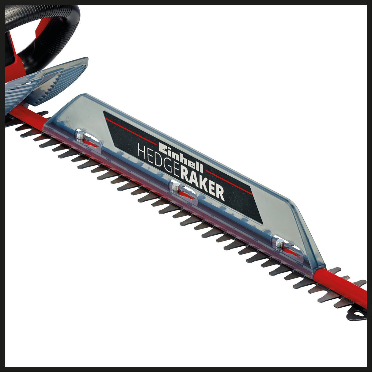 Einhell GC-EH 6055/1 elektromos sövényvágó, 600 W, 2800 vágás/perc, fűgyűjtő, kábelhúzás-mentesítő, pótfogantyú, puha markolat, kétkezes biztonsági kapcsoló