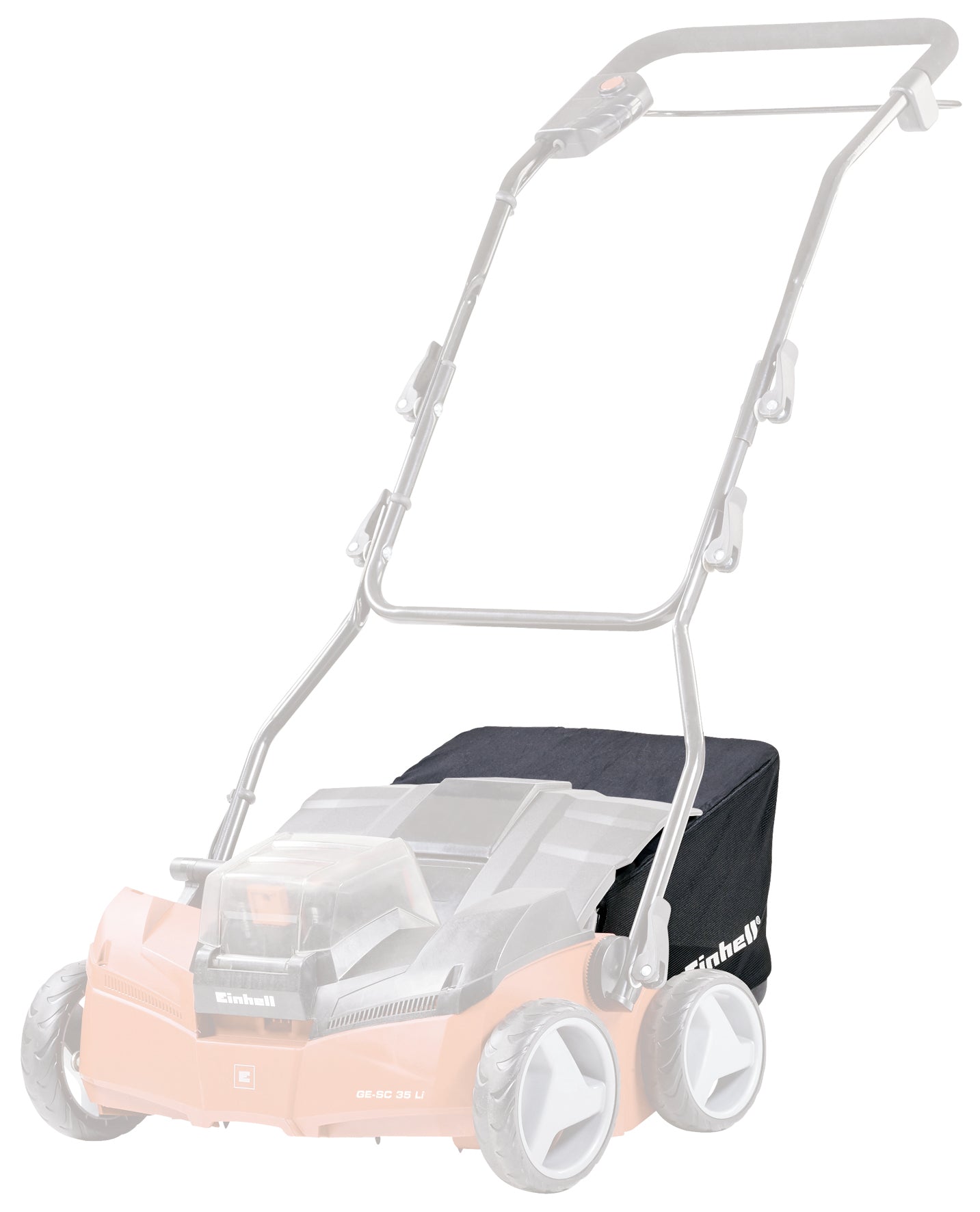 Sac de colectare original Einhell (accesoriu pentru scarificator-aerator, compatibil cu scarificatorul-aerator fara cablu Einhell GE-SC 35 Li, volum 28 L, fabricat din nailon robust)