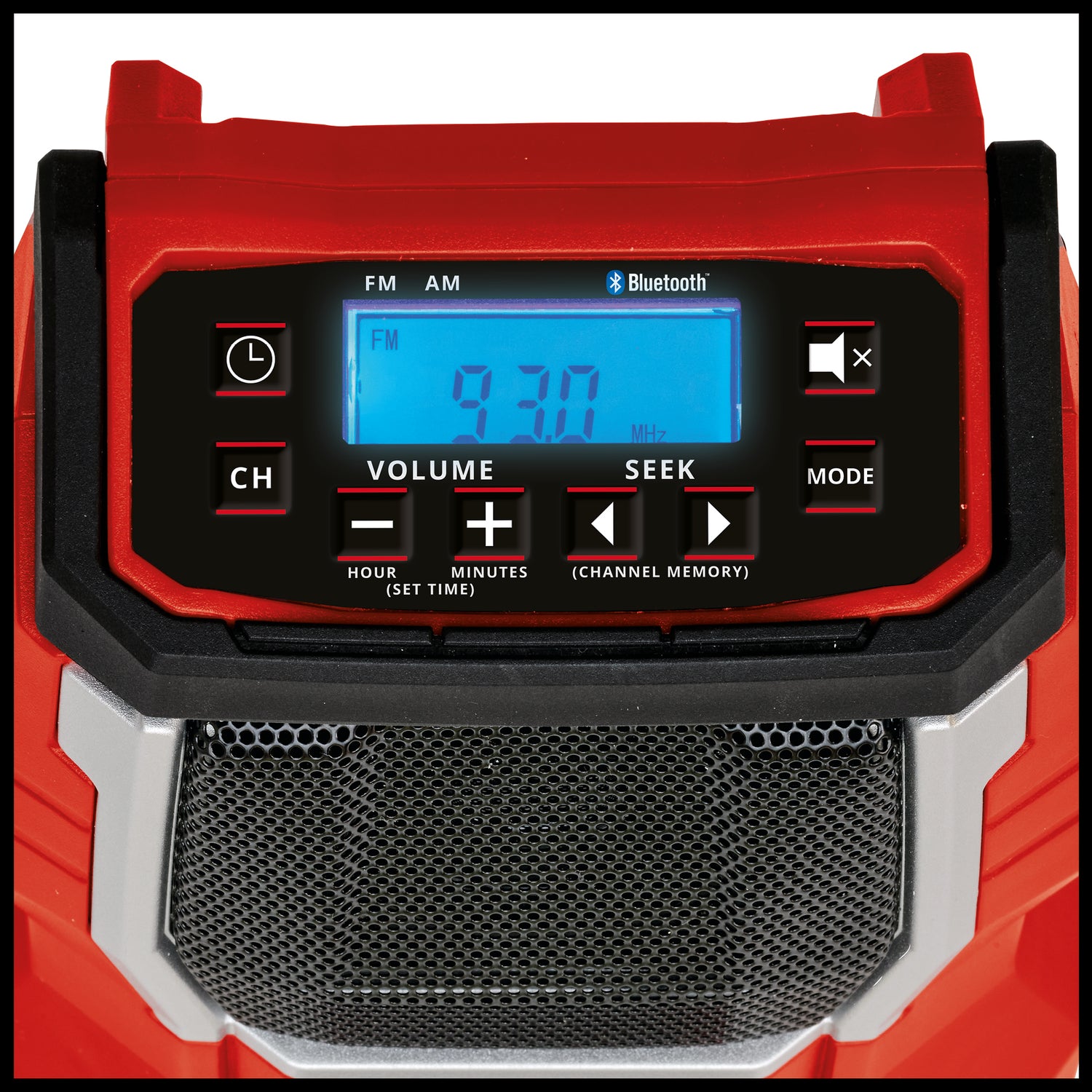 Radio pe acumulator Einhell TC-RA 18 Li BT-Solo Power X-Change (Li-ion, 18 V, difuzor de 10 W, Bluetooth, functie de cautare automata a posturilor, afisaj LCD iluminat, fara acumulator sau incarcator