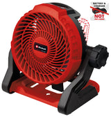 Einhell GE-CF 18/2200 Li-Solo Power X-Change akkus ventilátor (18 V, Li-ion, 3 sebességfokozat, 360°-ban forgó ventilátorfej, akkumulátor és töltő nélkül szállítjuk)
