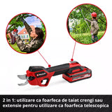 Foarfeca de gradinarit fara fir Einhell Professional GP-LS 18/28 Li T BL-Solo Power X-Change, 18 V, maner telescopic pentru o inaltime de 3,8 m, grosimea crengilor de pana la 28 mm, lame bypass, fara baterie - imagine 6