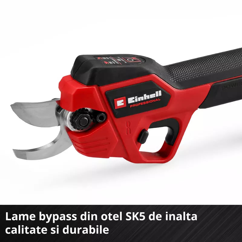 Foarfeca de gradinarit fara fir Einhell Professional GP-LS 18/28 Li T BL-Solo Power X-Change, 18 V, maner telescopic pentru o inaltime de 3,8 m, grosimea crengilor de pana la 28 mm, lame bypass, fara baterie - imagine 9