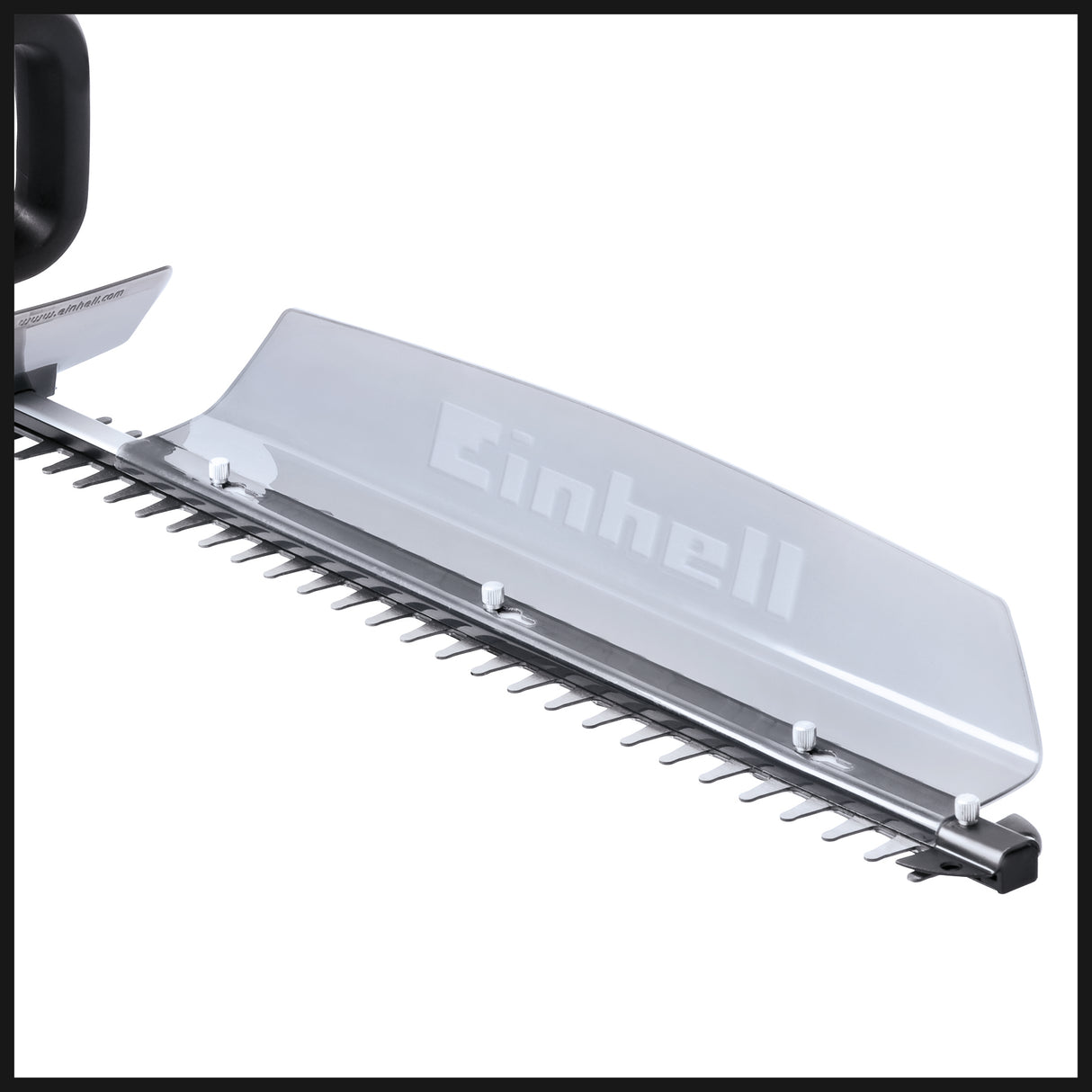 Masina de tuns gard viu pe acumulator Einhell GC-CH 1855/1 Li-Solo Power X-Change (18 V, lungime de taiere 55 cm, distanta intre dinti 18 mm, incl. colector de taiere, fara acumulator