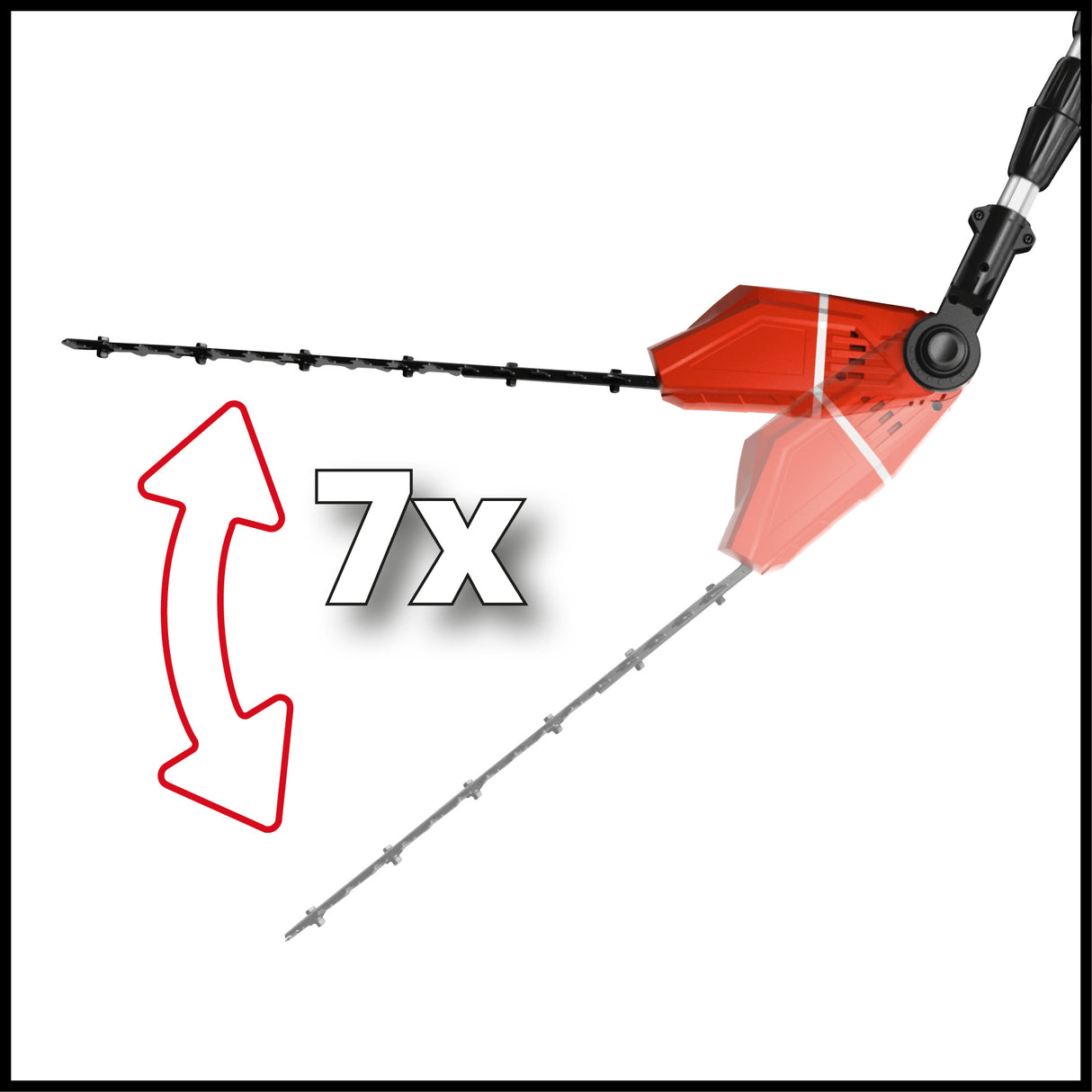 Einhell GE-HC 18 Li T Kit 2 az 1-ben akkus multifunkciós szerszám (18V, 3Ah, sövényvágó és elektromos fűrész, cserélhető akkumulátorral és töltővel)