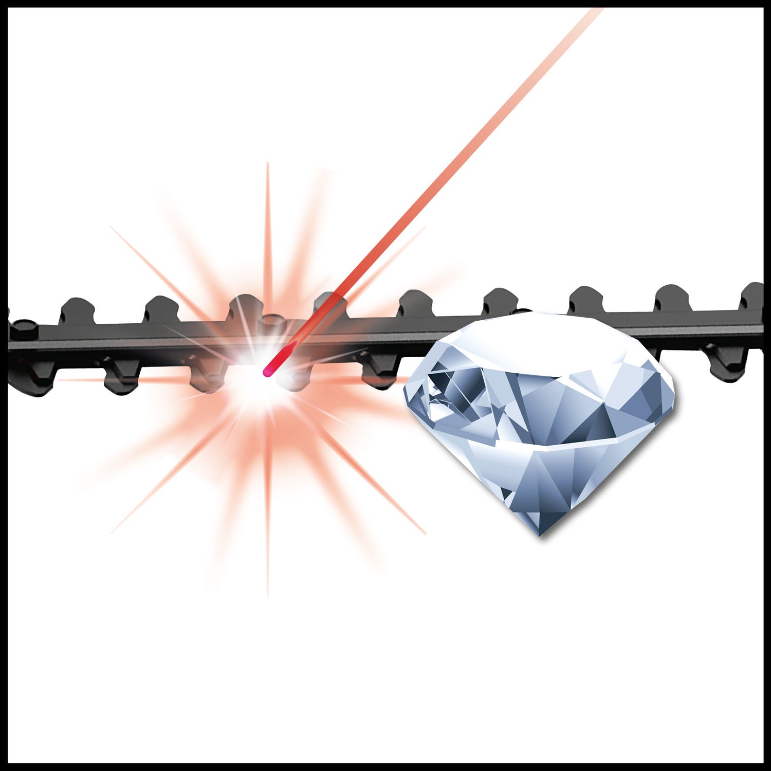 Einhell GE-HH 18/45 Li T-Solo Power X-Change akkus teleszkópos sövényvágó, Li-ion, 18 V, 45 cm-es késhossz, gyémántcsiszolt acélpenge, akkumulátor és töltő nélkül
