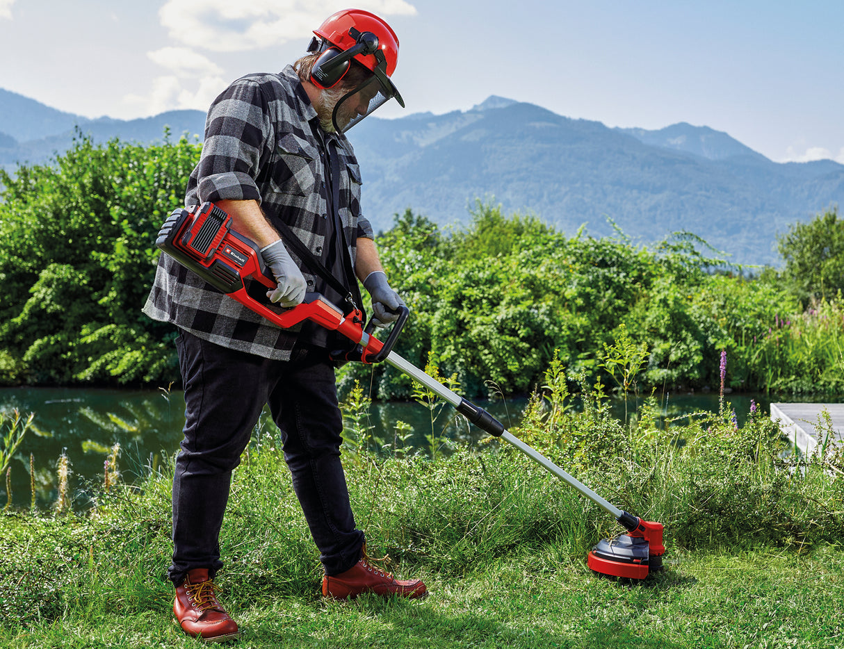 Einhell GE-LM 36/4 az 1-ben Li-Solo Power X-Change akkus multifunkciós szerszám, lítium-ion akkumulátorral, 4 az 1-ben - sövényvágó, láncfűrész, fűnyíró, szegélynyíró, akkumulátor és töltő nélkül