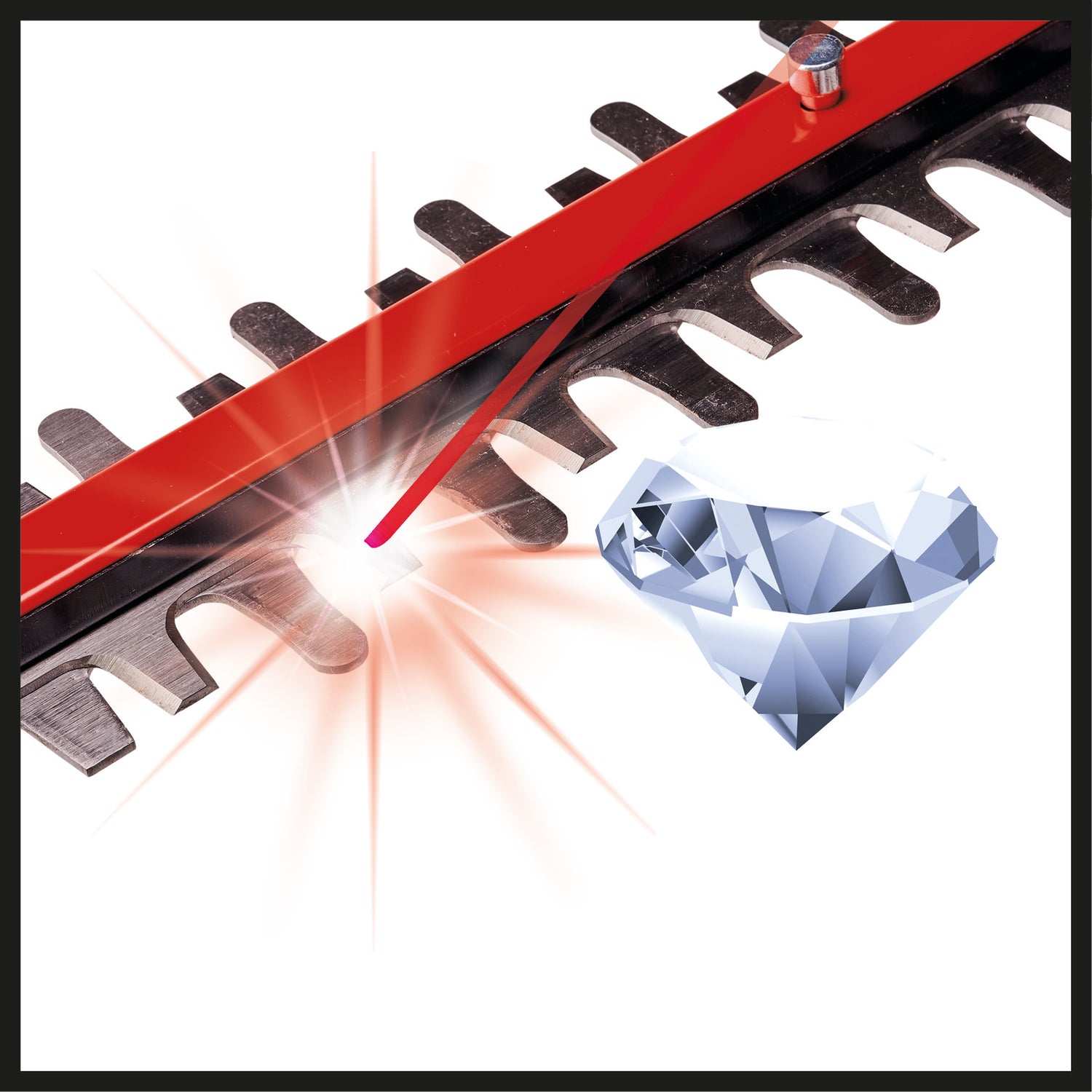 Einhell Professional GP-CH 18/61 Li BL-Solo Power X-Change akkus sövényvágó (18 V, kefe nélküli, vágási hossz 61 cm, blokkolásgátló rendszer, fedéllel, akkumulátor nélkül)