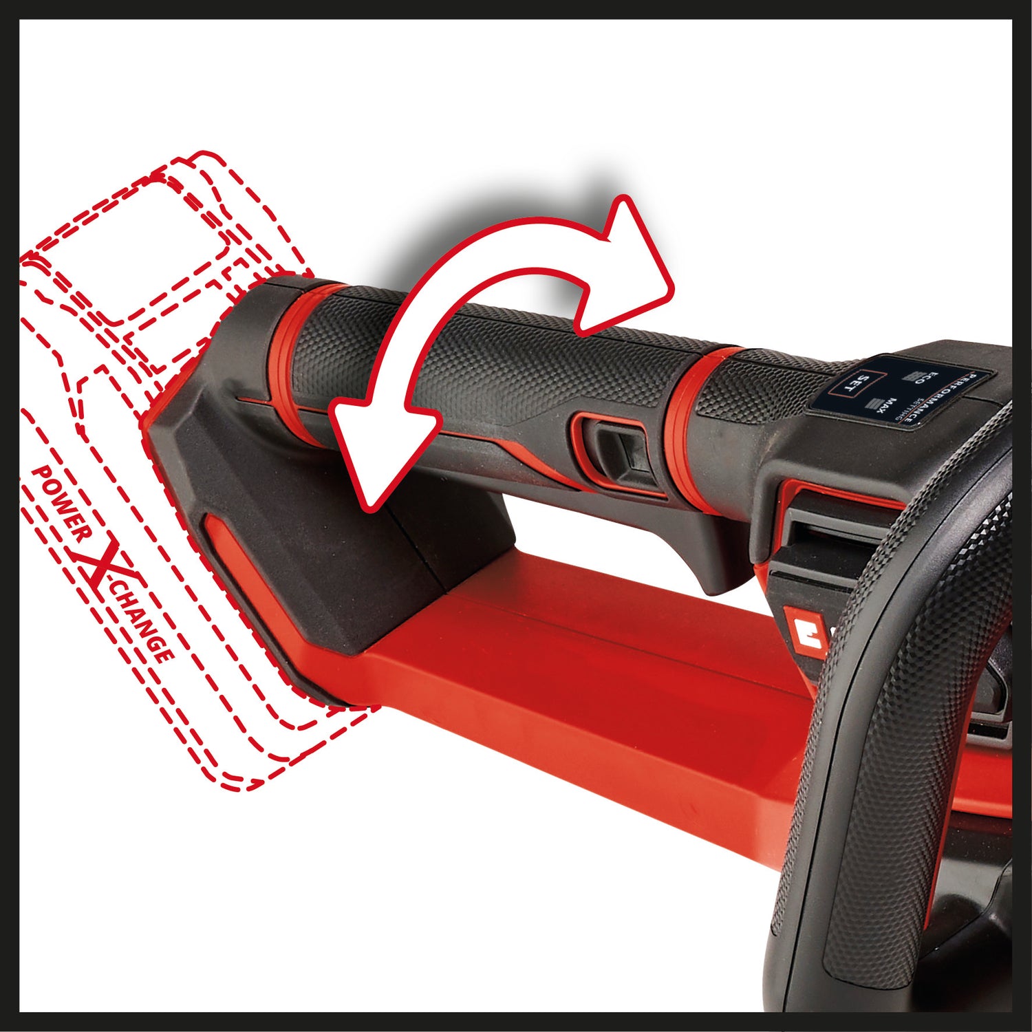 Einhell Professional GP-CH 18/61 Li BL-Solo Power X-Change akkus sövényvágó (18 V, kefe nélküli, vágási hossz 61 cm, blokkolásgátló rendszer, fedéllel, akkumulátor nélkül)