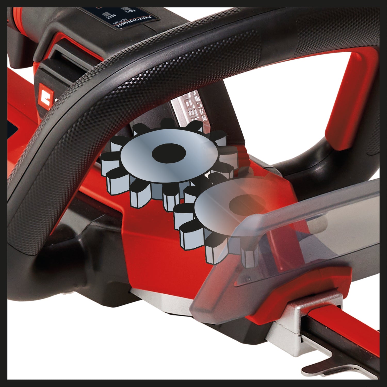 Einhell Professional GP-CH 18/61 Li BL-Solo Power X-Change akkus sövényvágó (18 V, kefe nélküli, vágási hossz 61 cm, blokkolásgátló rendszer, fedéllel, akkumulátor nélkül)