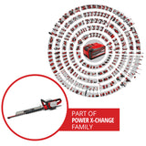 Einhell GE-CH 36/65 Li-Solo Power X-Change akkus sövényvágó (36 V, vágási hossz 65 cm, fogtávolság 30 mm, forgó fogantyú, törmelékgyűjtővel együtt, akkumulátor nélkül)