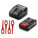 Einhell GC-CT 18/24 Li Power X-Change akkus fűnyíró (18 V, virágvédő, fokozatmentesen állítható hosszú teleszkópos nyél, 20 műanyag kés, 2,0 Ah akkumulátor és töltő)
