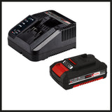 Einhell GC-CT 18/24 Li Power X-Change akkus fűnyíró (18 V, virágvédő, fokozatmentesen állítható hosszú teleszkópos nyél, 20 műanyag kés, 2,0 Ah akkumulátor és töltő)