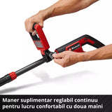 Trimmer pe acumulator Einhell GE-CT 18/25-1 Li-Solo Power X-Change, 18 V, latime taiere 25 cm, cap motor rotativ si inclinabil, inclusiv 20 lame plastic de rezerva, 1 bobina fir trimmer, fara baterie - imagine 9
