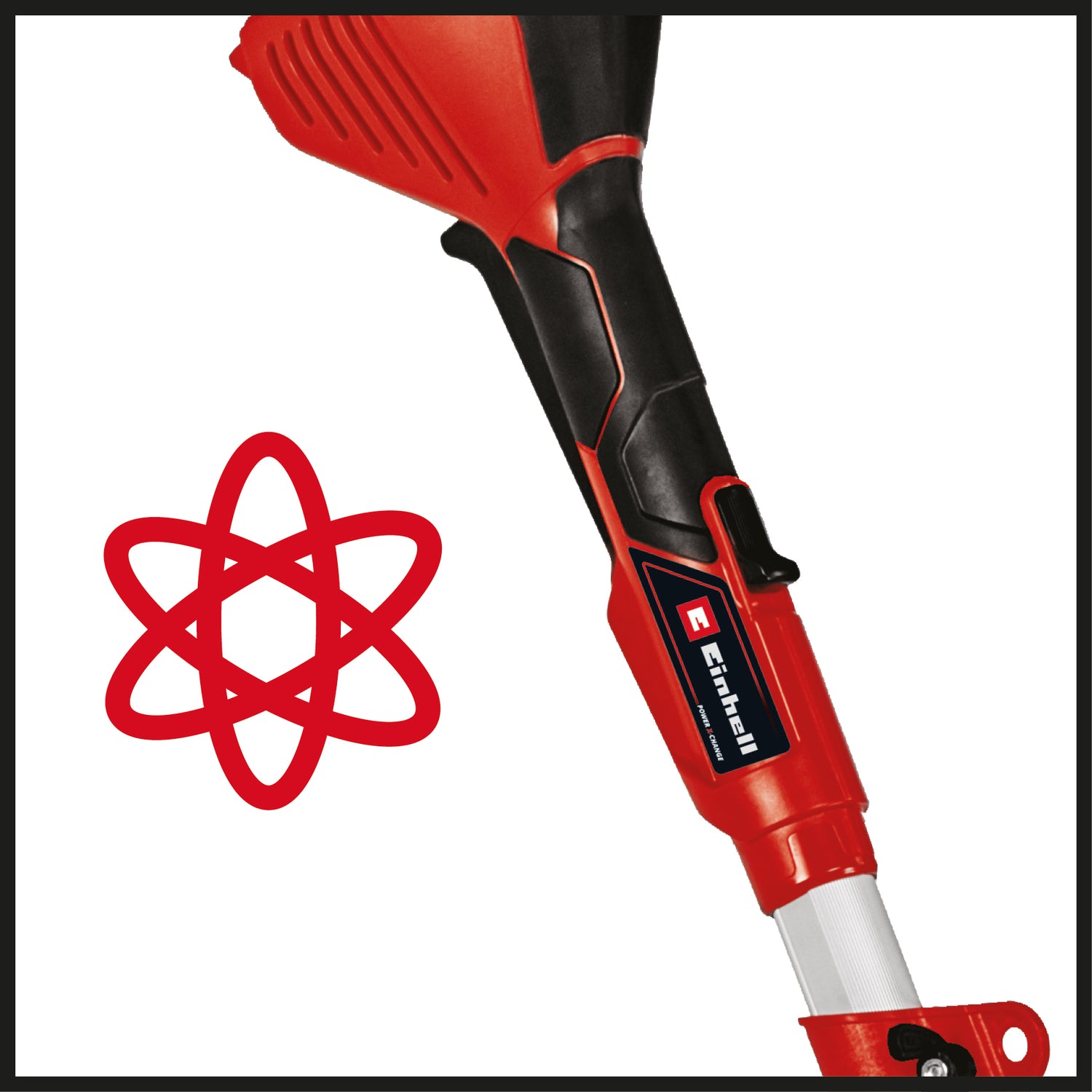 Einhell GE-CT 36/30 Li E - Solo Power X-Change akkus fűszegélynyíró (lítium-ion akkumulátor, 2x18 V, 9000 fordulat/perc, elektronikus fordulatszám-szabályozás, automatikus drótfeltekercselés, virágvédő, akkumulátor és töltő nélkül)