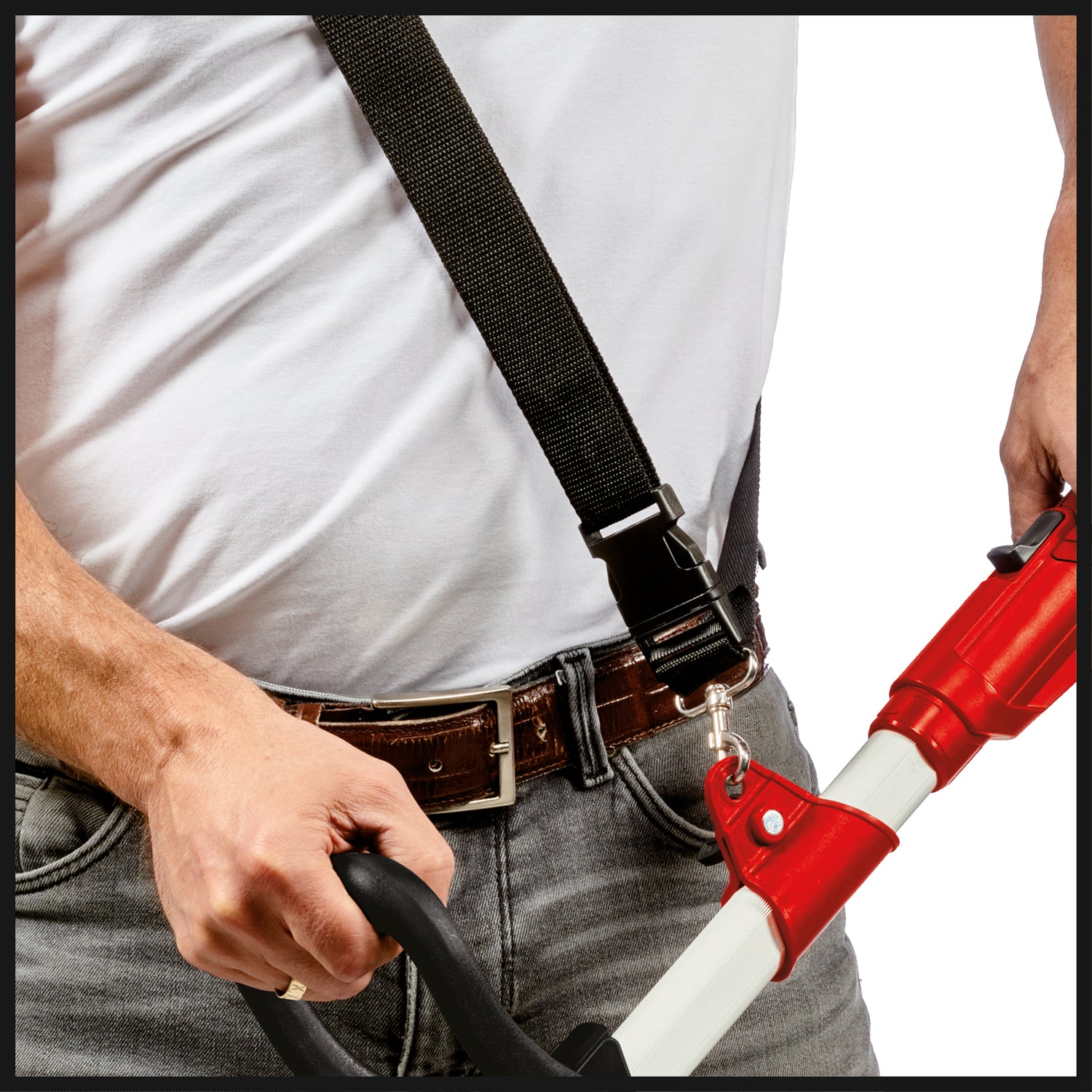 Einhell GE-CT 36/30 Li E - Solo Power X-Change akkus fűszegélynyíró (lítium-ion akkumulátor, 2x18 V, 9000 fordulat/perc, elektronikus fordulatszám-szabályozás, automatikus drótfeltekercselés, virágvédő, akkumulátor és töltő nélkül)